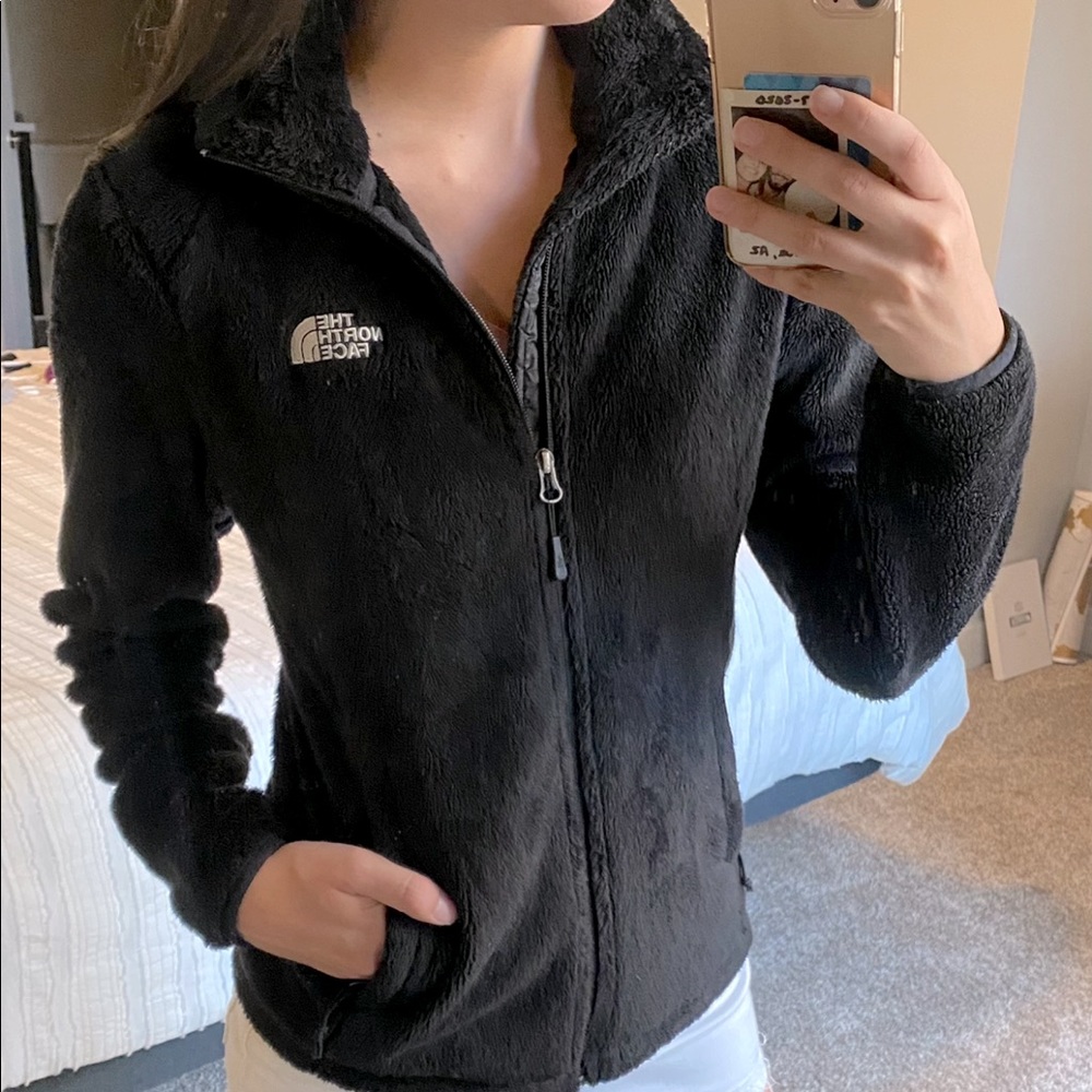 The North Face fuzzy fleece jacket